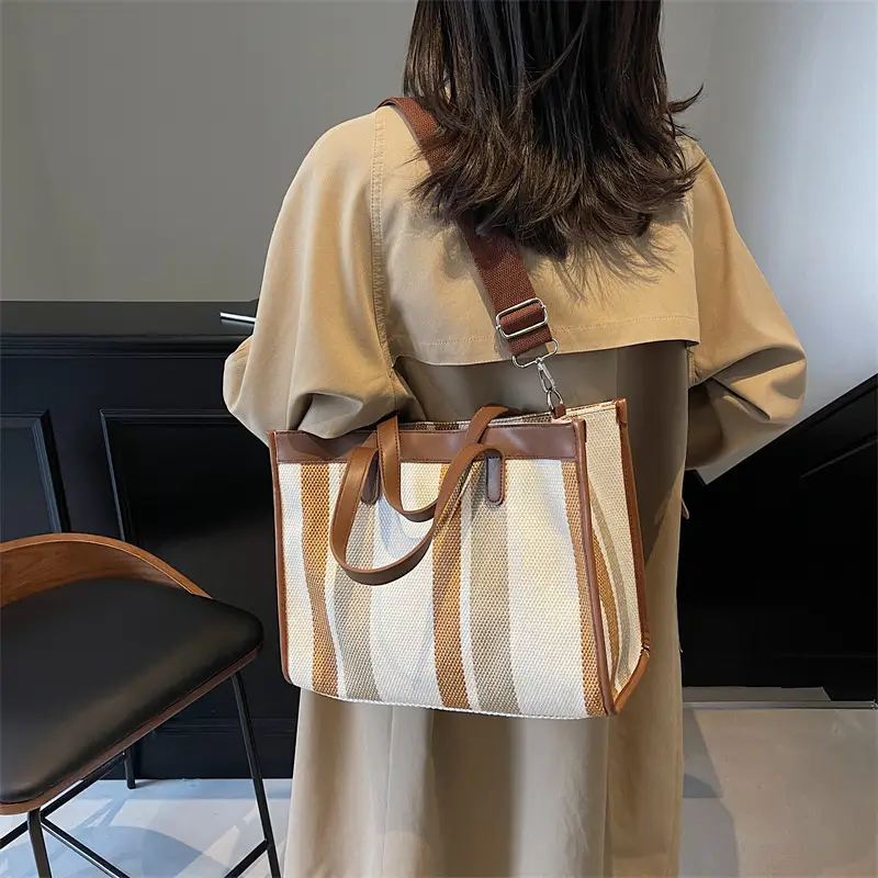 Women Canvas Shoulder Bag Large Capacity 2024 - Image 7