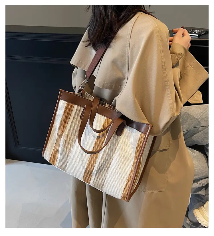 Women Canvas Shoulder Bag Large Capacity 2024 — feature 12