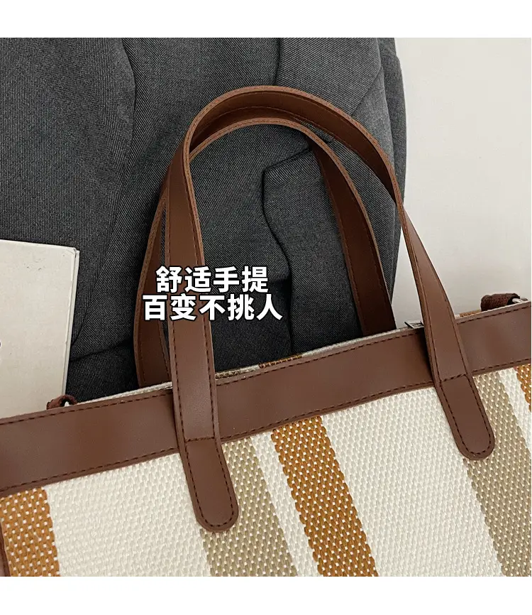 Women Canvas Shoulder Bag Large Capacity 2024 — feature 13