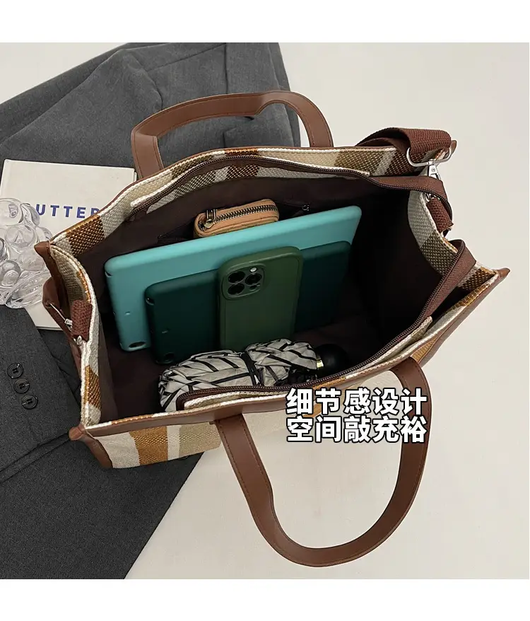 Women Canvas Shoulder Bag Large Capacity 2024 — feature 17