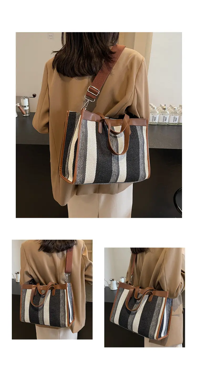 Women Canvas Shoulder Bag Large Capacity 2024 — feature 21