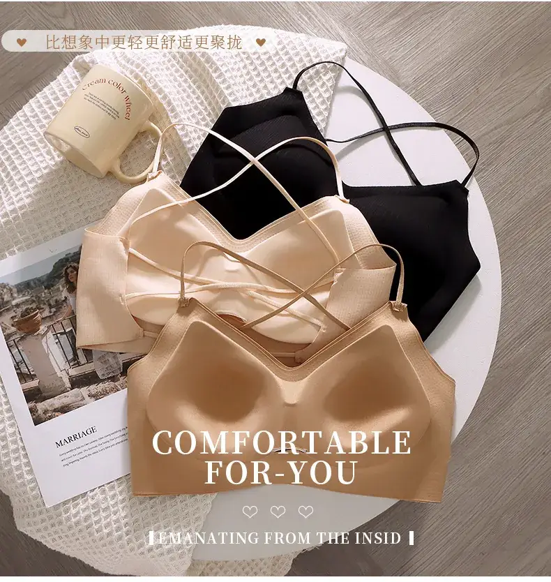 Wire-Free Seamless Push-Up Bra with Padded Back — feature 17