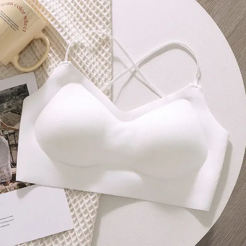 Wire-Free Seamless Push-Up Bra with Padded Back - Image 2