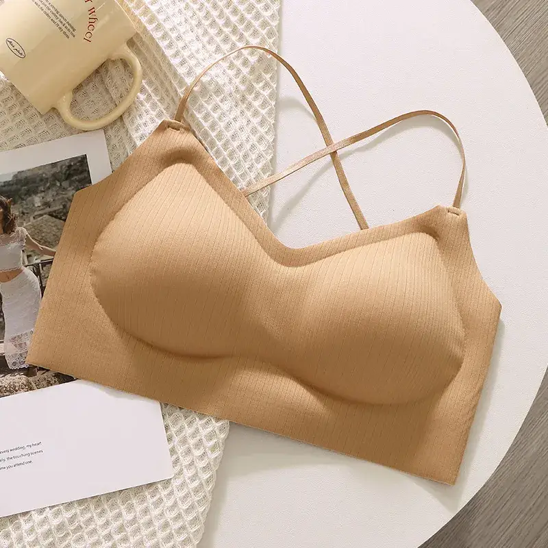 Wire-Free Seamless Push-Up Bra with Padded Back - Image 4