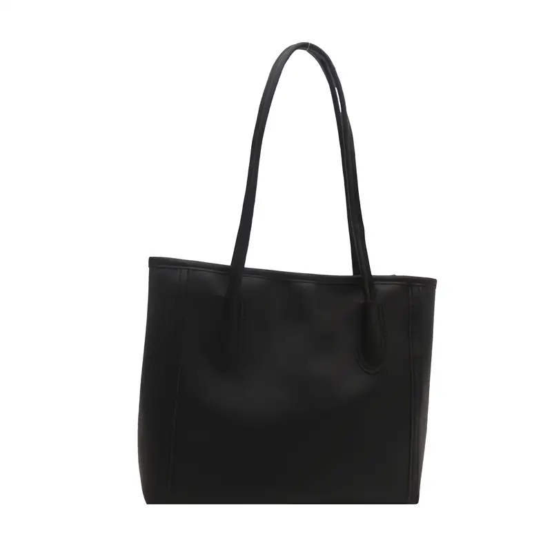 Retro Brown Women's Shoulder Bag with Keychain - Image 3