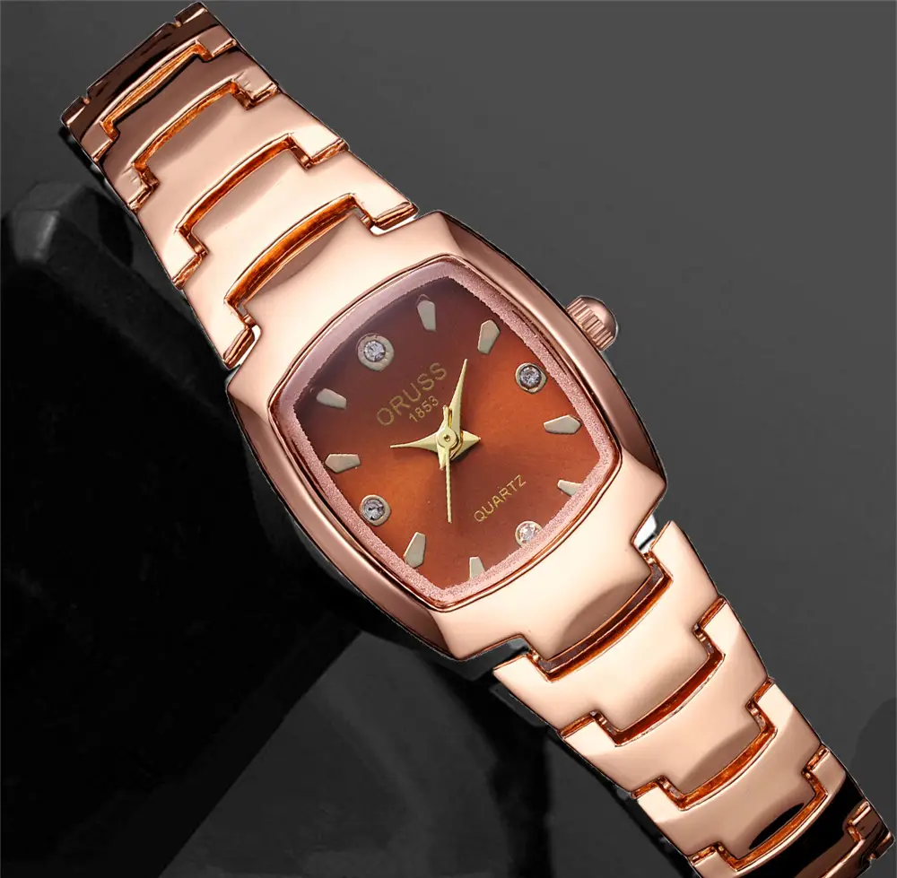 Women's Square Quartz Waterproof Watch Silver Band — feature 12