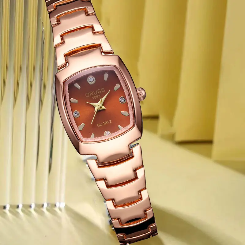 Women's Square Quartz Waterproof Watch Silver Band — feature 14