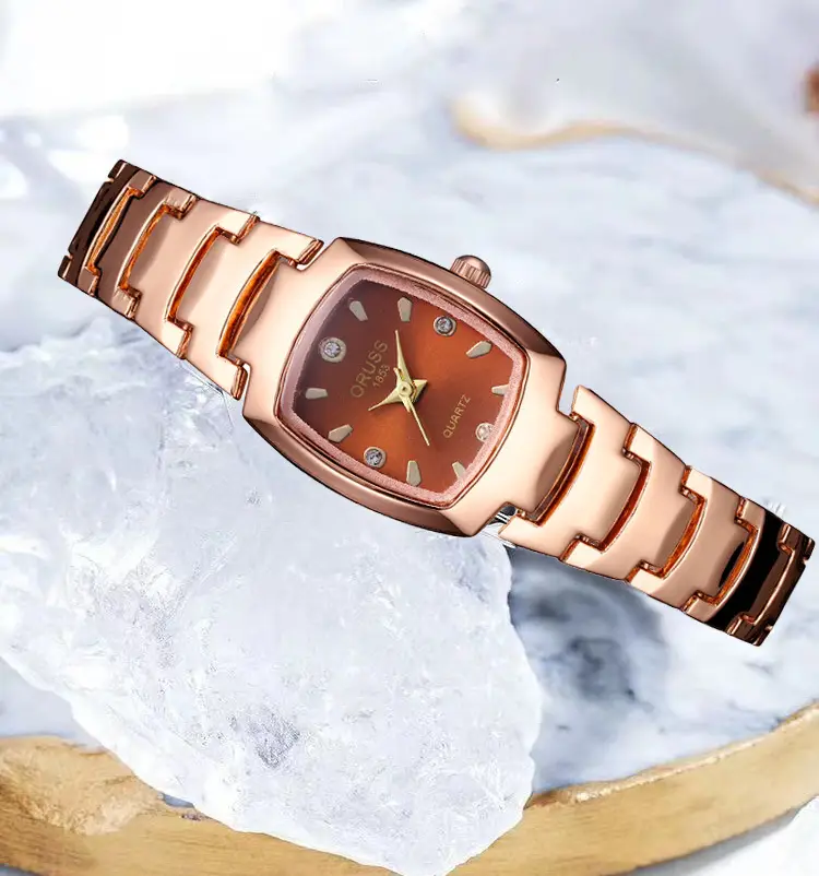 Women's Square Quartz Waterproof Watch Silver Band — feature 6