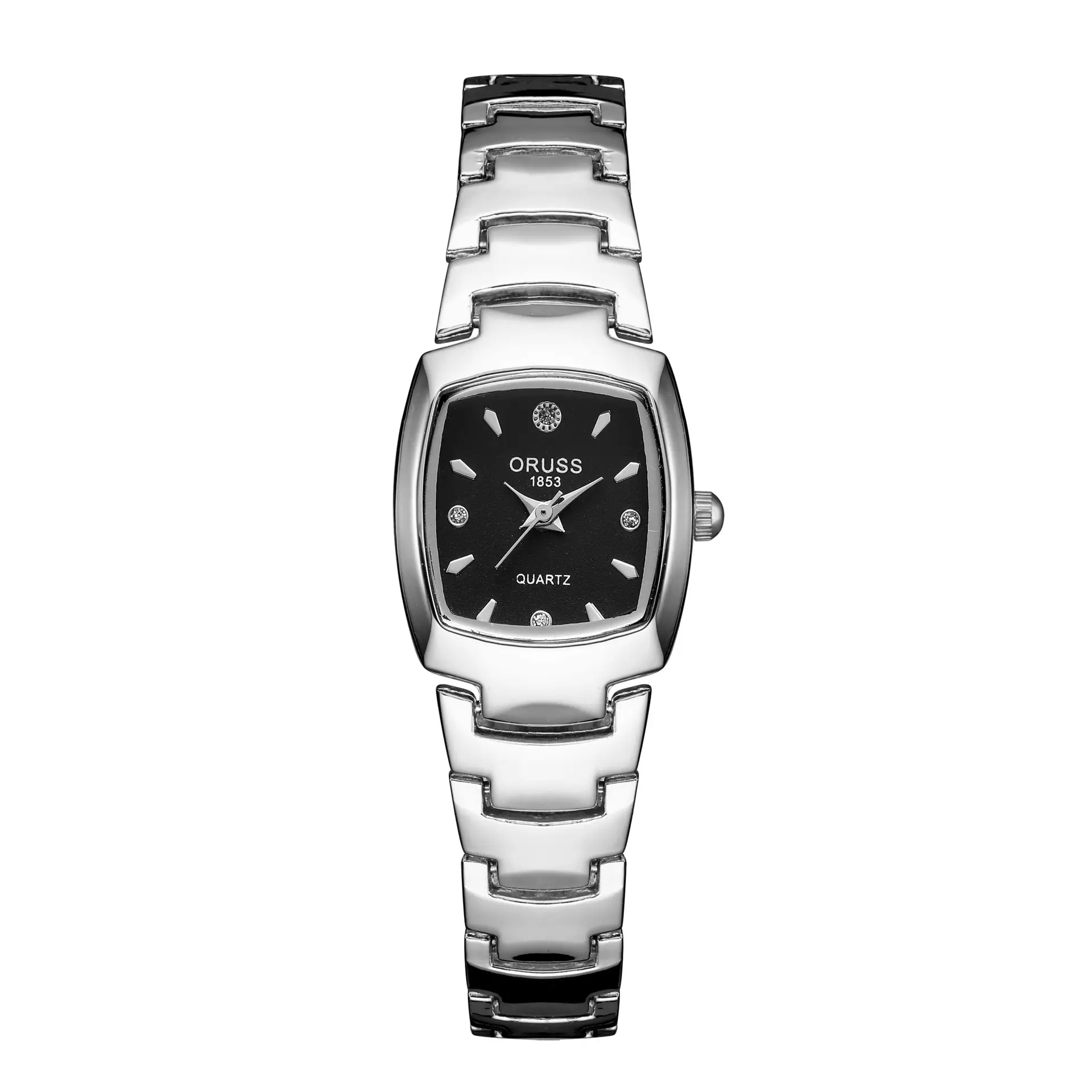 Women's Square Quartz Waterproof Watch Silver Band - Image 2
