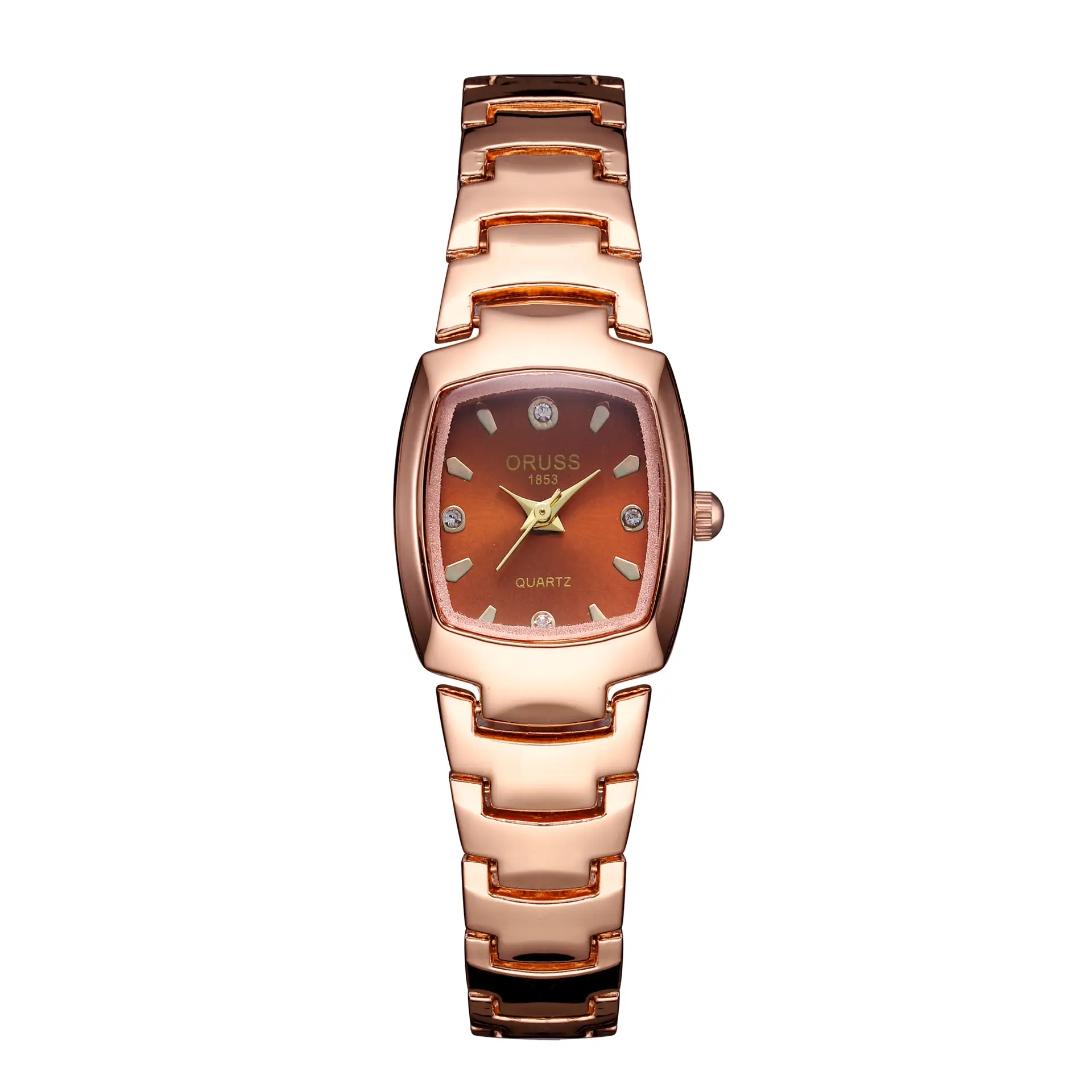 Women's Square Quartz Waterproof Watch Silver Band - Image 3