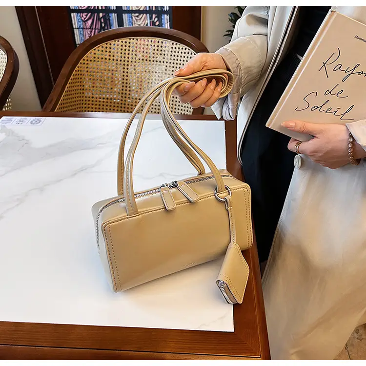 Korean Style Shoulder Bag Beige Women's High End — feature 19
