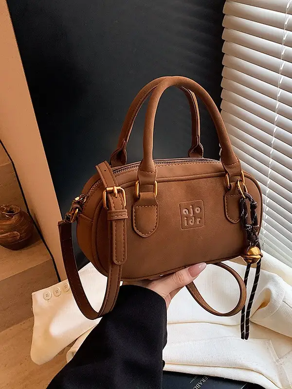 Retro Matte Brown Shoulder Crossbody Bag