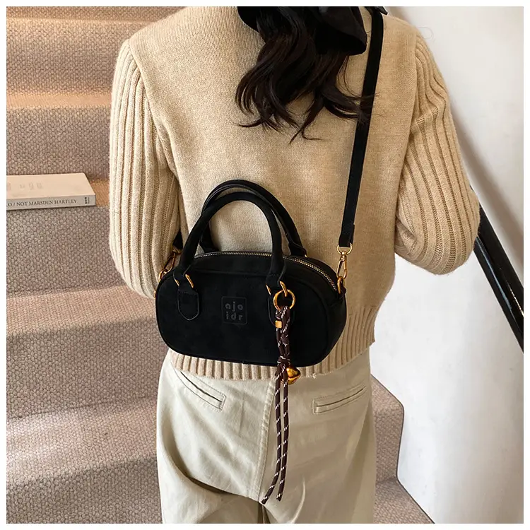 Retro Matte Brown Shoulder Crossbody Bag — feature 13