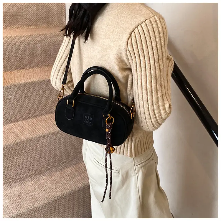 Retro Matte Brown Shoulder Crossbody Bag — feature 14