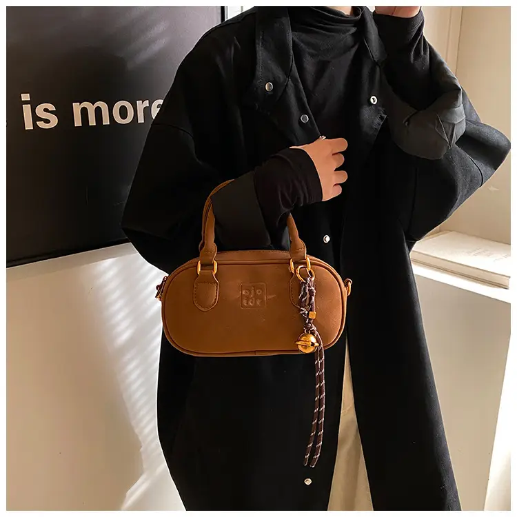 Retro Matte Brown Shoulder Crossbody Bag — feature 16