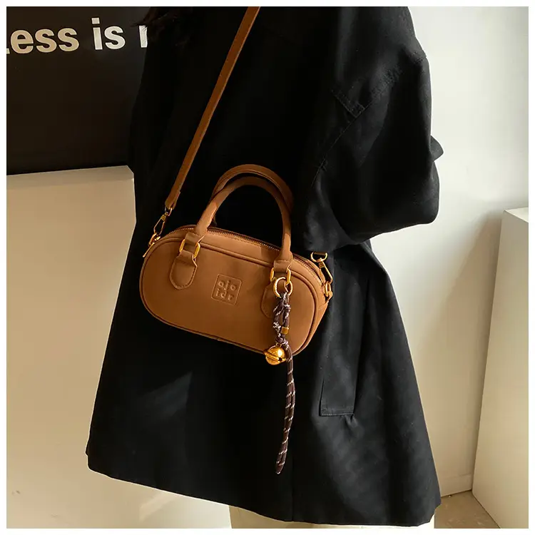Retro Matte Brown Shoulder Crossbody Bag — feature 17