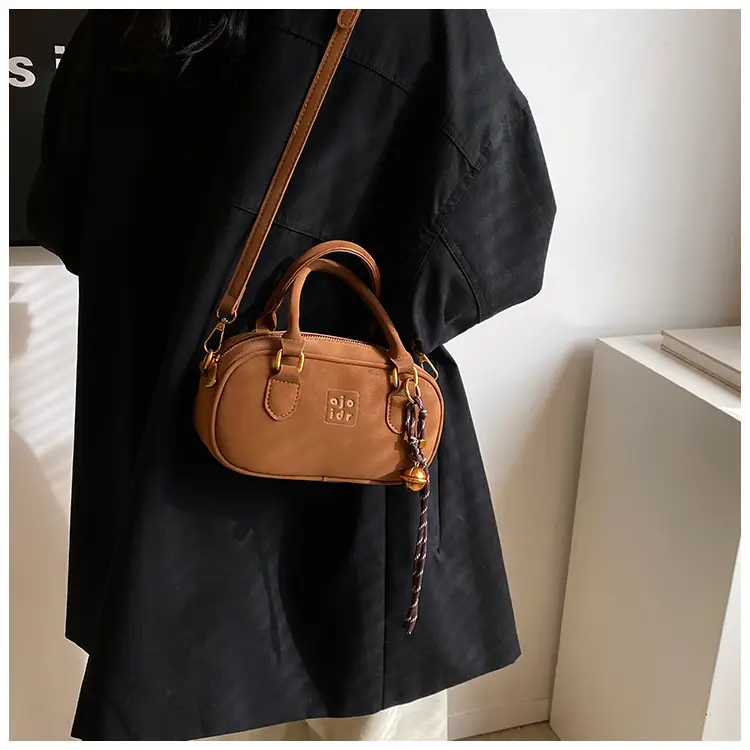 Retro Matte Brown Shoulder Crossbody Bag — feature 18