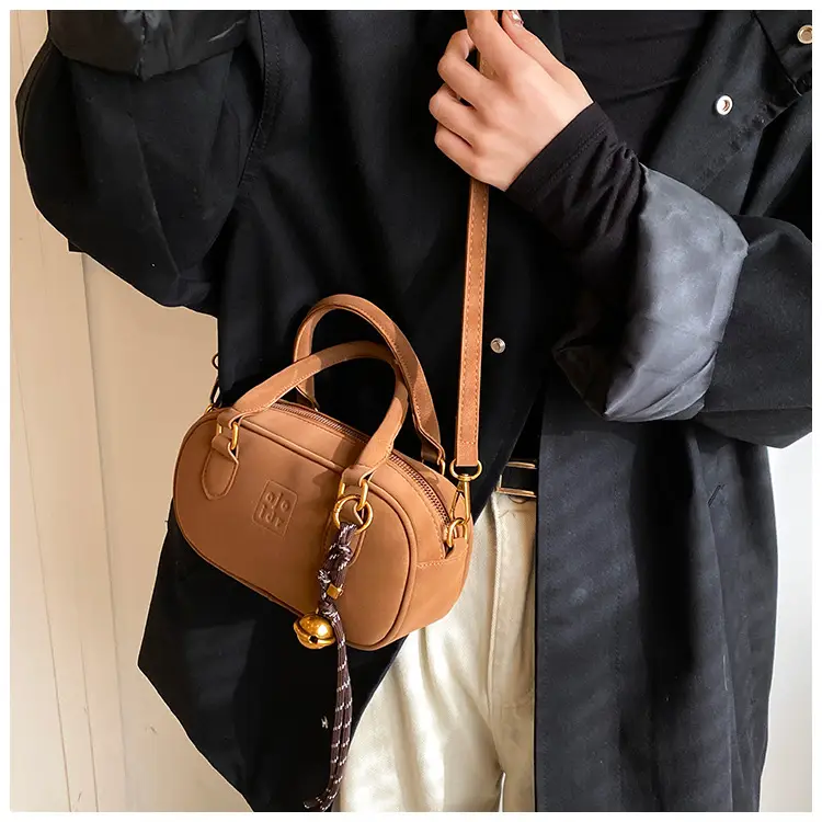 Retro Matte Brown Shoulder Crossbody Bag — feature 19