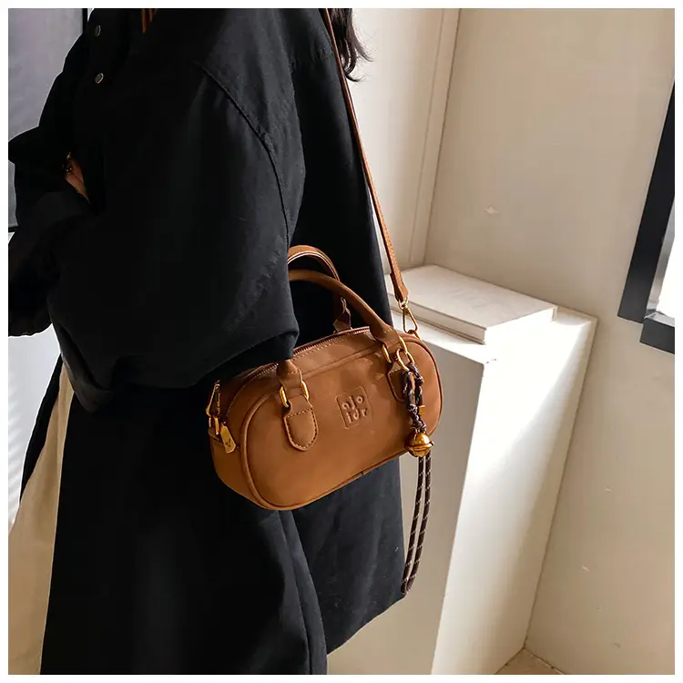 Retro Matte Brown Shoulder Crossbody Bag — feature 20