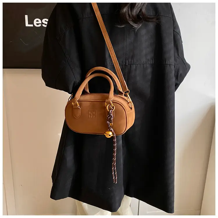 Retro Matte Brown Shoulder Crossbody Bag — feature 21