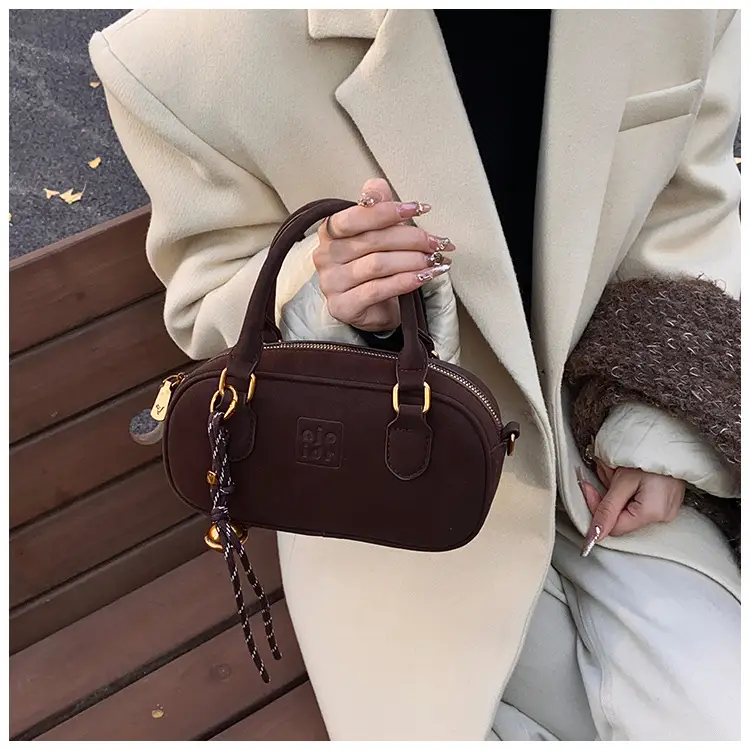 Retro Matte Brown Shoulder Crossbody Bag — feature 22