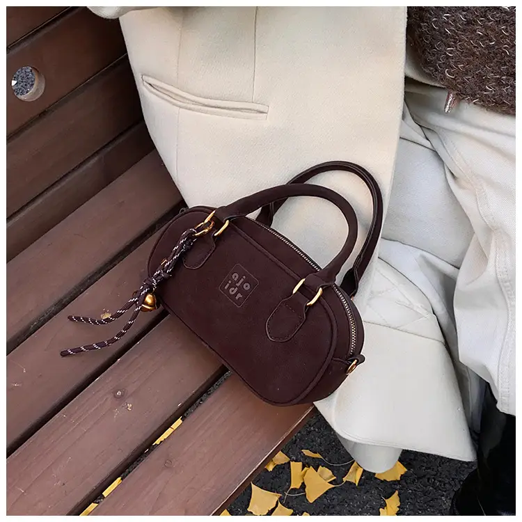 Retro Matte Brown Shoulder Crossbody Bag — feature 23