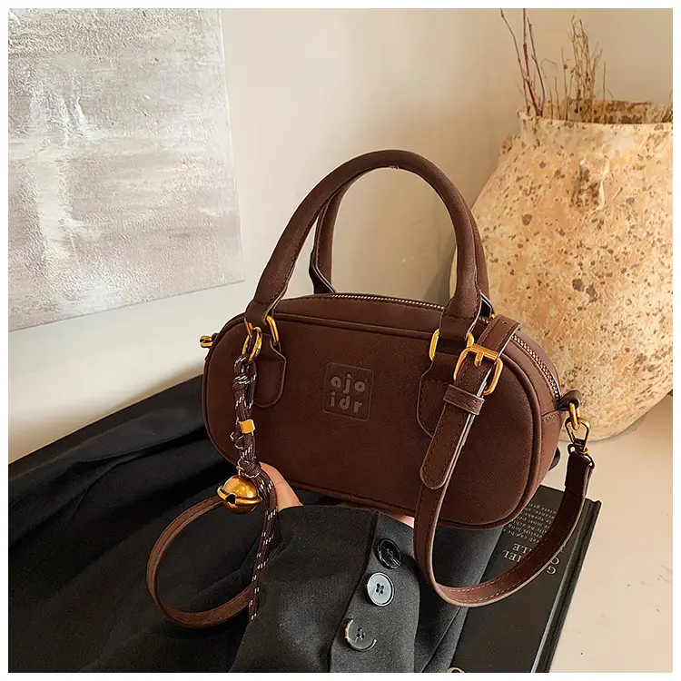Retro Matte Brown Shoulder Crossbody Bag — feature 30