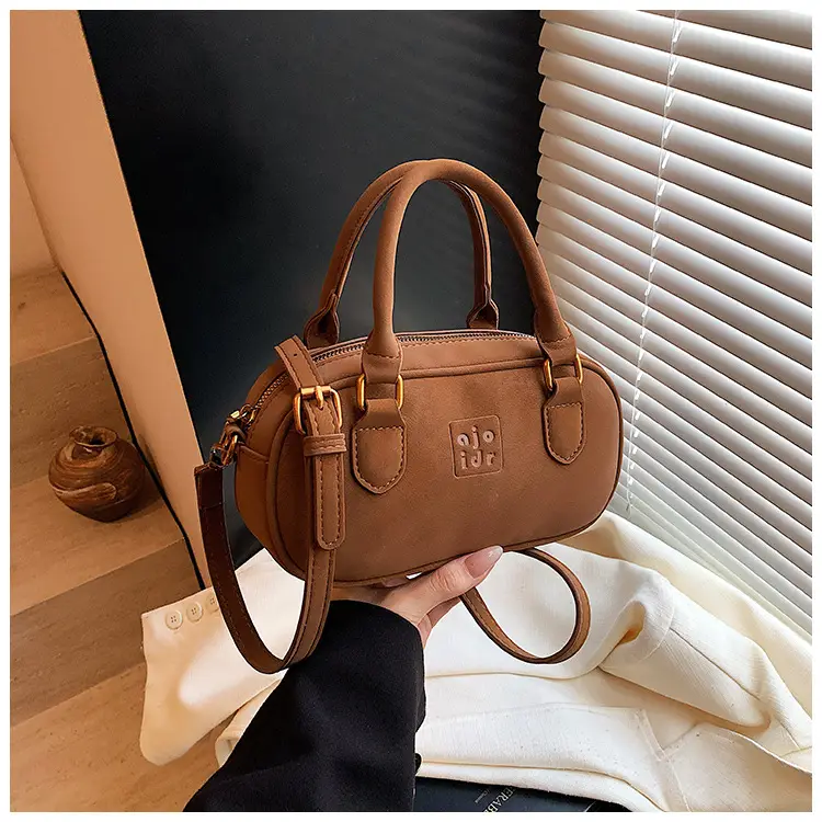 Retro Matte Brown Shoulder Crossbody Bag — feature 36
