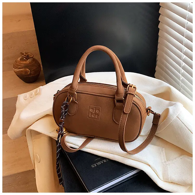 Retro Matte Brown Shoulder Crossbody Bag — feature 37