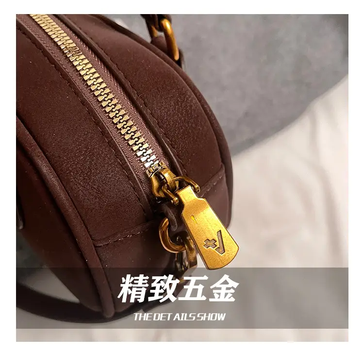 Retro Matte Brown Shoulder Crossbody Bag — feature 4