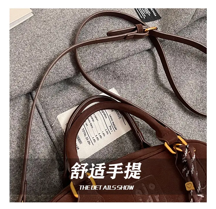 Retro Matte Brown Shoulder Crossbody Bag — feature 6