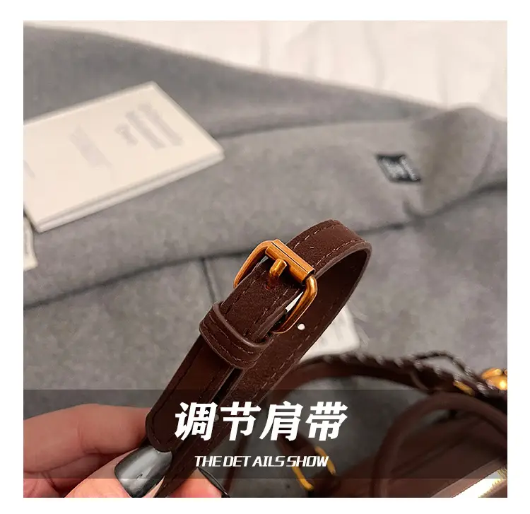 Retro Matte Brown Shoulder Crossbody Bag — feature 7