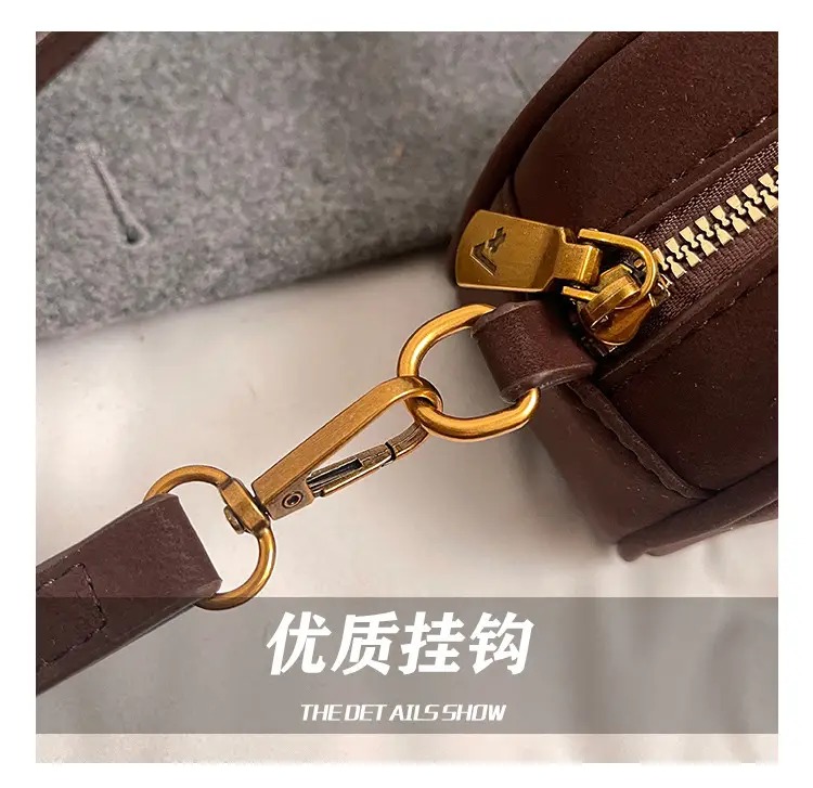 Retro Matte Brown Shoulder Crossbody Bag — feature 8