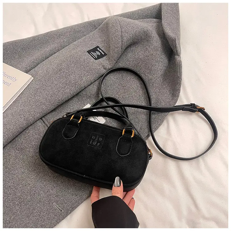 Retro Matte Brown Shoulder Crossbody Bag