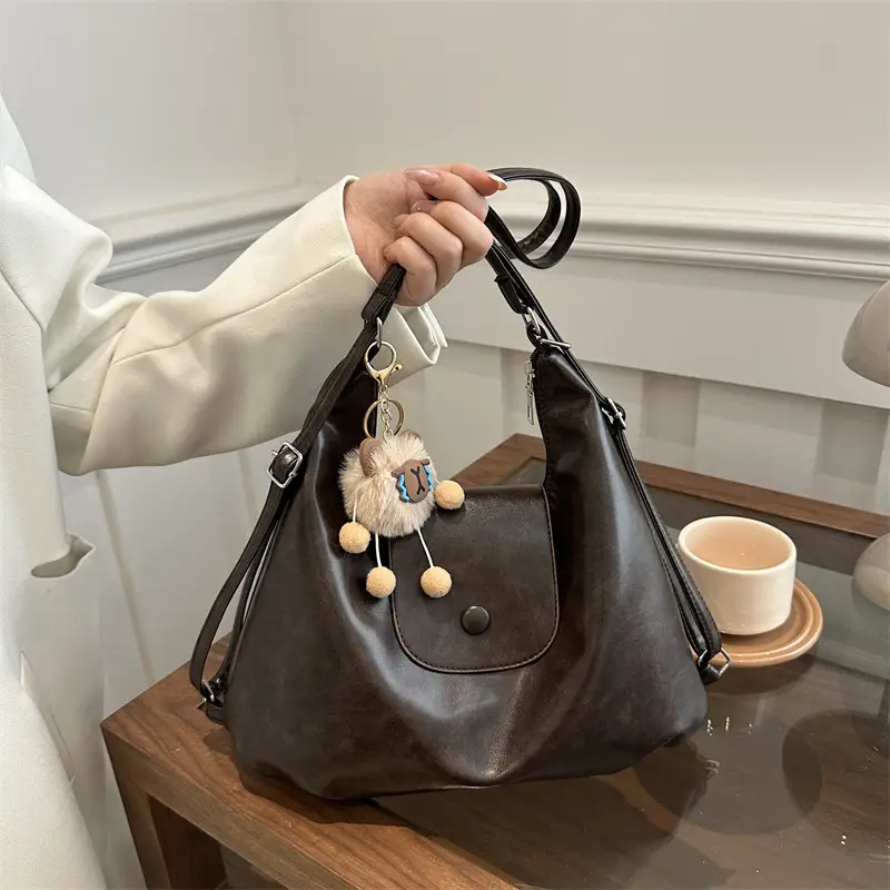 Women's Retro Shoulder Bag Large Capacity Autumn Winter New Korean Style