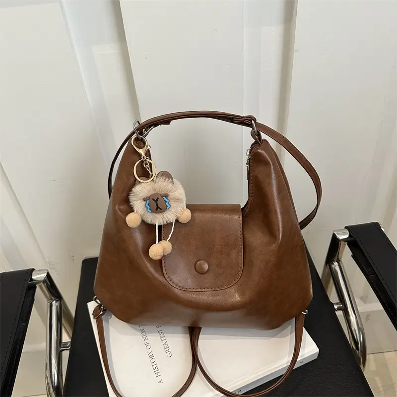 Women's Retro Shoulder Bag Large Capacity Autumn Winter New Korean Style