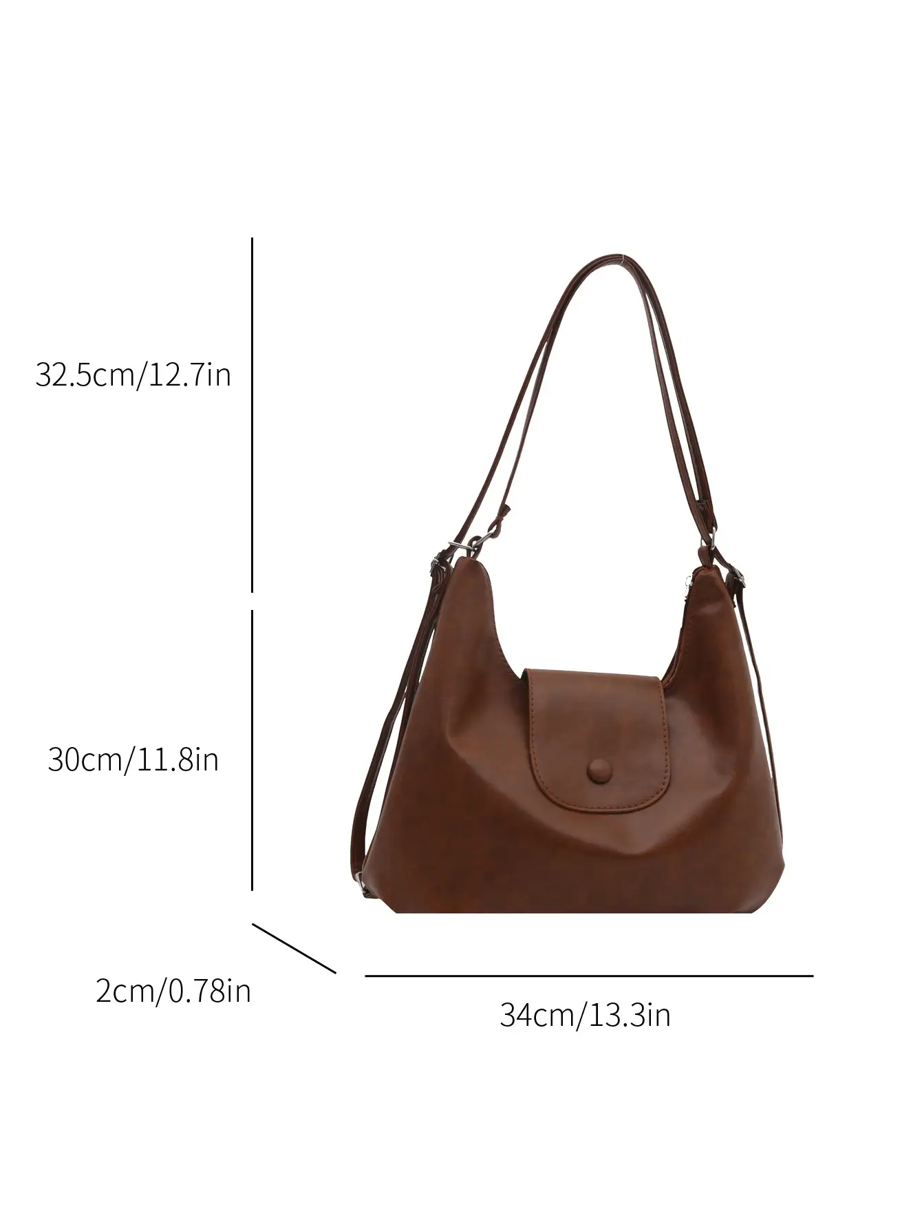 Women's Retro Shoulder Bag Large Capacity Autumn Winter New Korean Style — feature 5