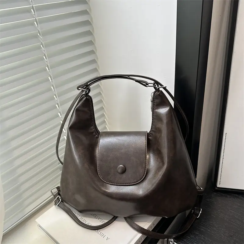 Women's Retro Shoulder Bag Large Capacity Autumn Winter New Korean Style
