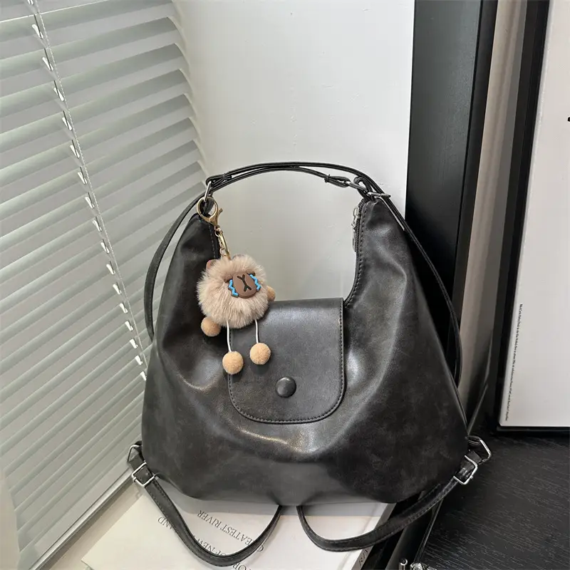 Women's Retro Shoulder Bag Large Capacity Autumn Winter New Korean Style