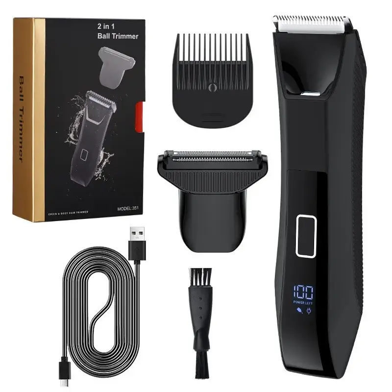 2-in-1 Electric Body Hair Trimmer Waterproof Men Women