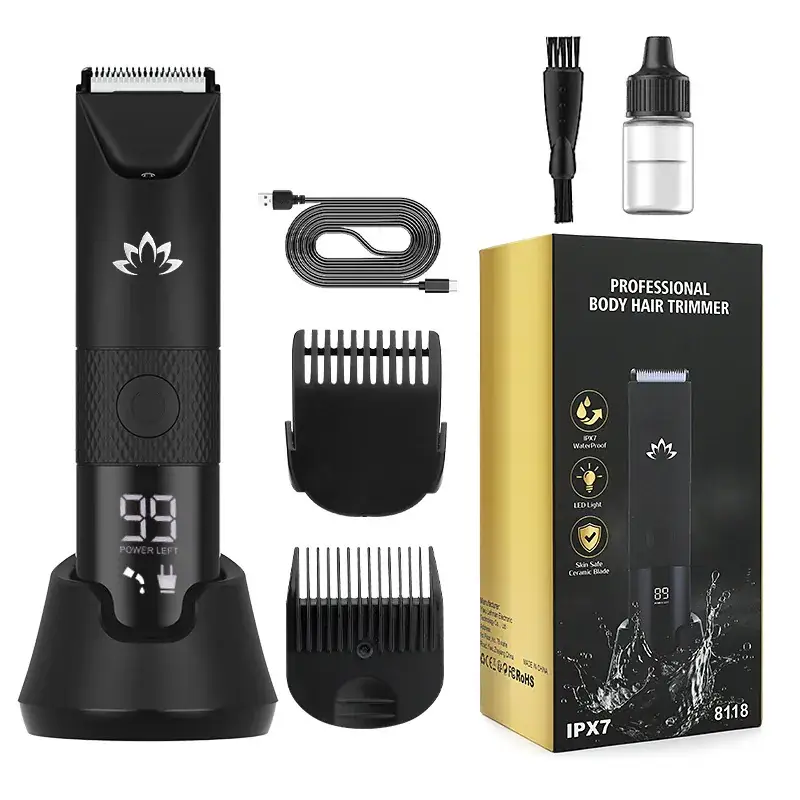 2-in-1 Electric Body Hair Trimmer Waterproof Men Women