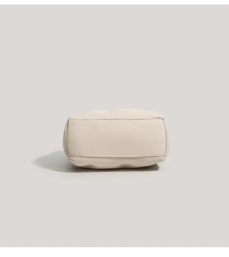 Women's Down Puffer Shoulder Bag Winter Beige — feature 19