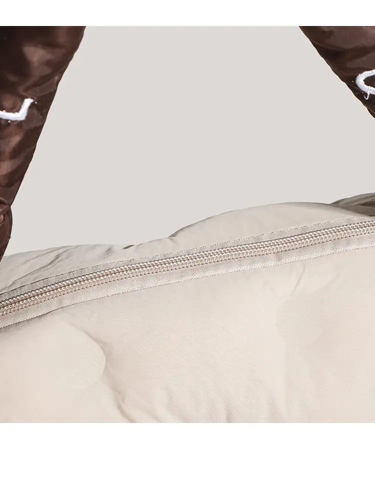 Women's Down Puffer Shoulder Bag Winter Beige — feature 22