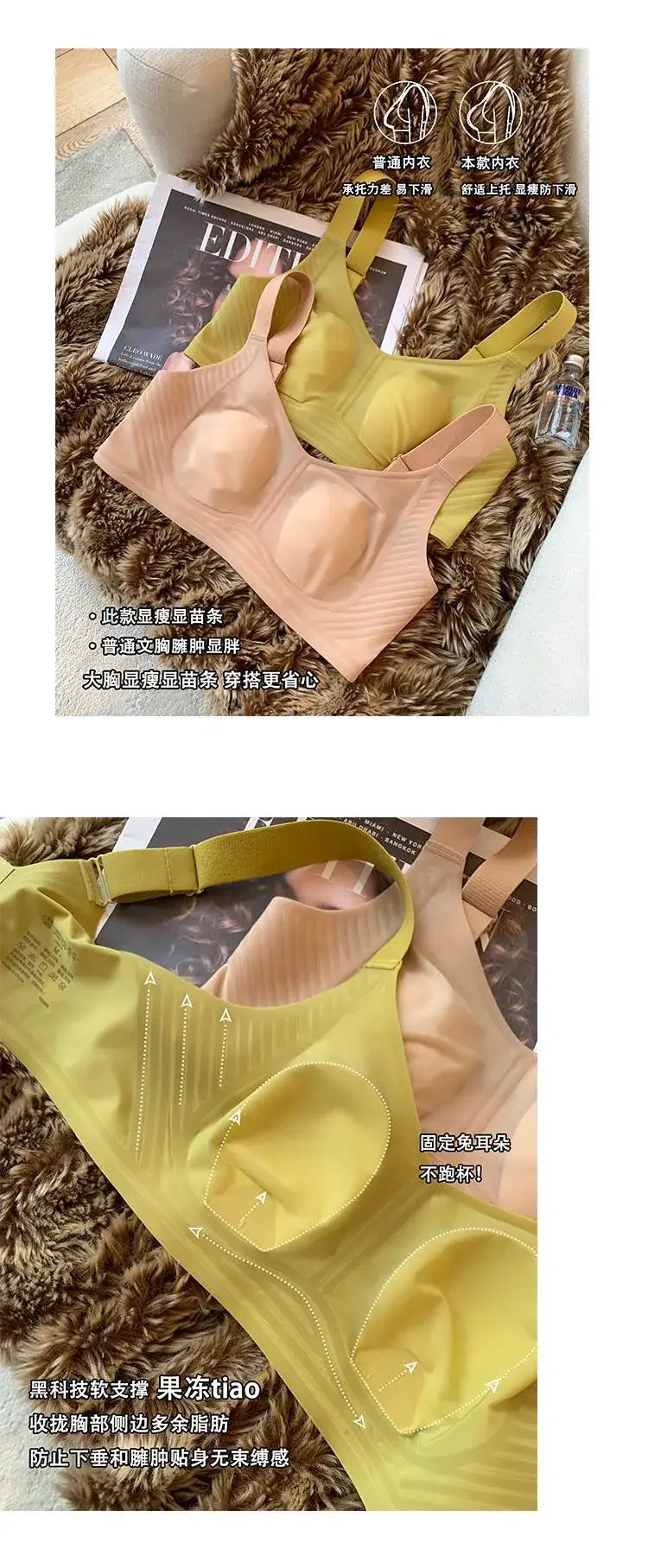 Women's Summer Underwear Large Chest Small Anti-Sagging — feature 2