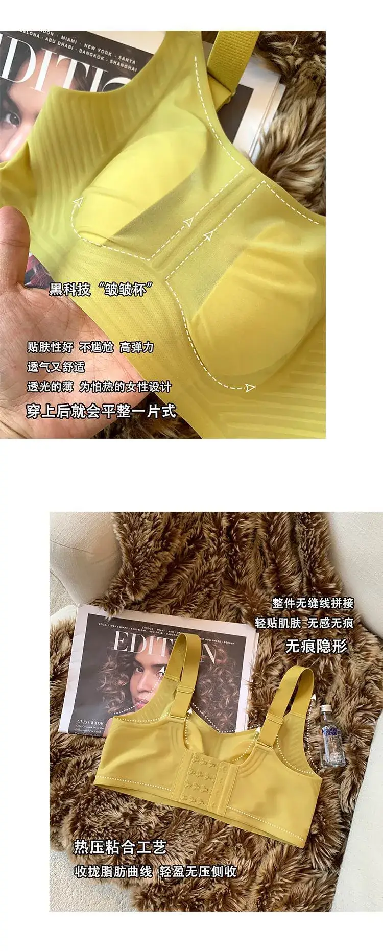 Women's Summer Underwear Large Chest Small Anti-Sagging — feature 3