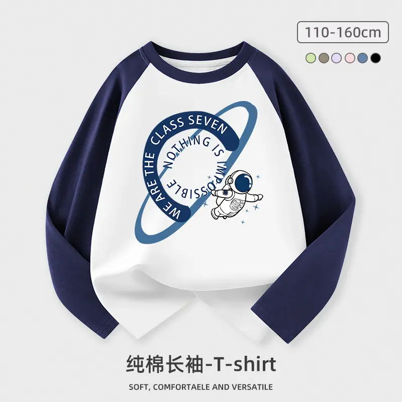 Boys Cotton Long Sleeve T-Shirt Coca-Cola Graphic Middle to Big - Image 11
