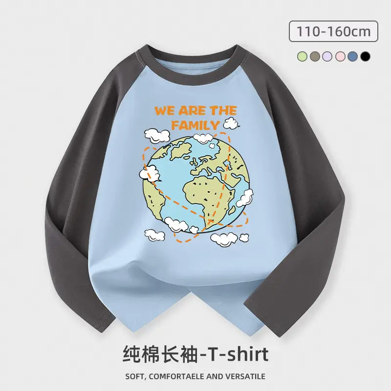 Boys Cotton Long Sleeve T-Shirt Coca-Cola Graphic Middle to Big - Image 2