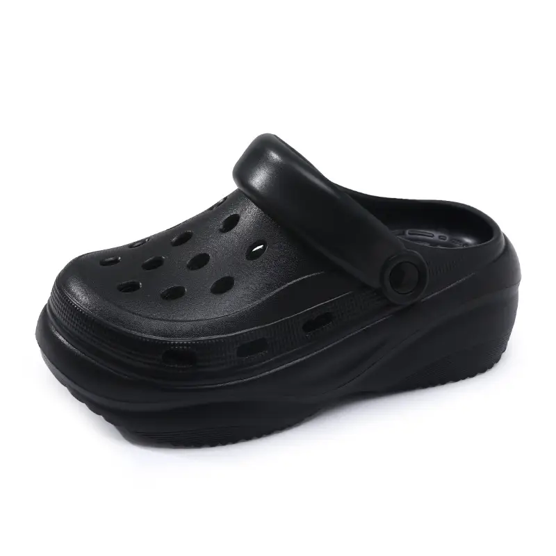 Women's Hole Shoes for Summer High-rise Outer Wear Non-grinding Feet-free Baotou Slippers EVA Breathable Non-smelly Feet Non-slip Beach Sandals - Image 8