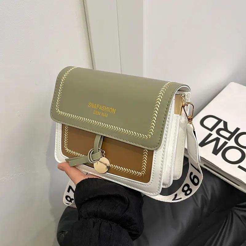 2024 Winter Korean Fashion Shoulder Bag Green Brown — feature 14