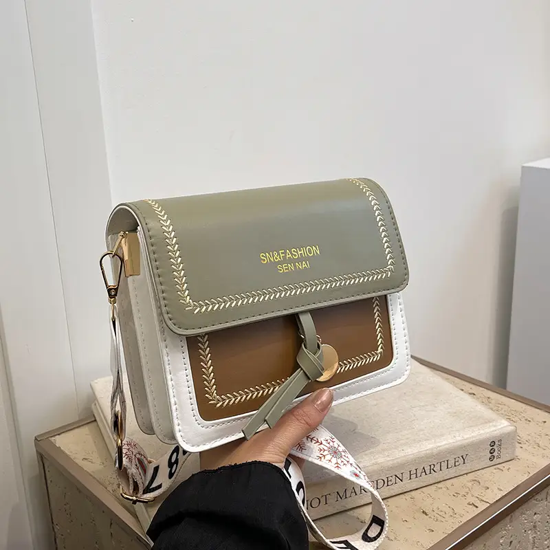 2024 Winter Korean Fashion Shoulder Bag Green Brown — feature 18